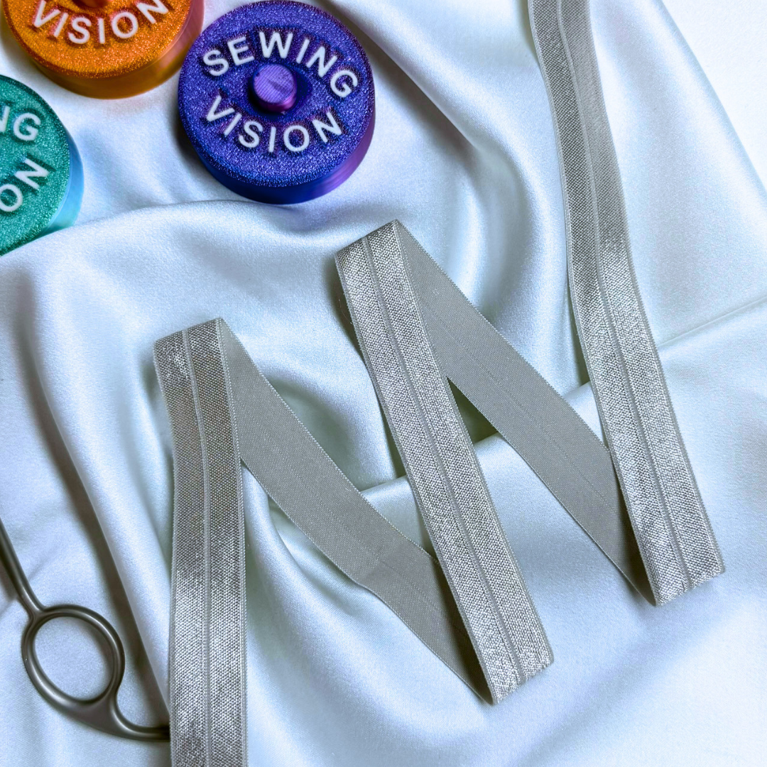 Fold-Over Elastic (FOE) – Silver | 18mm