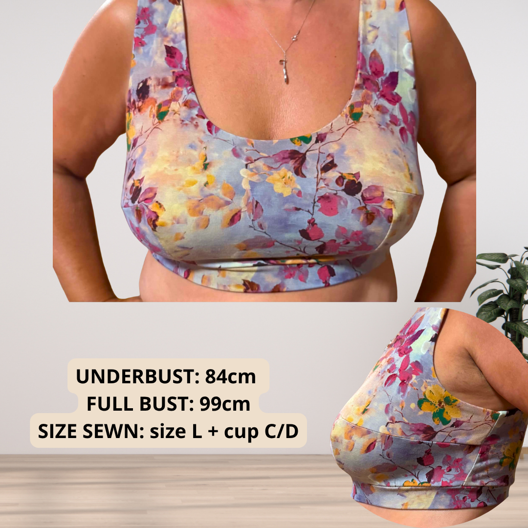MADISON Bra (3 Styles) — Full Bust Friendly PDF Sewing Pattern (XS–5XL, Cup A–J) | EN + DE