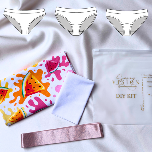 Stella / Mila / Maria Panties – DIY Kit (Watermelon Splash)