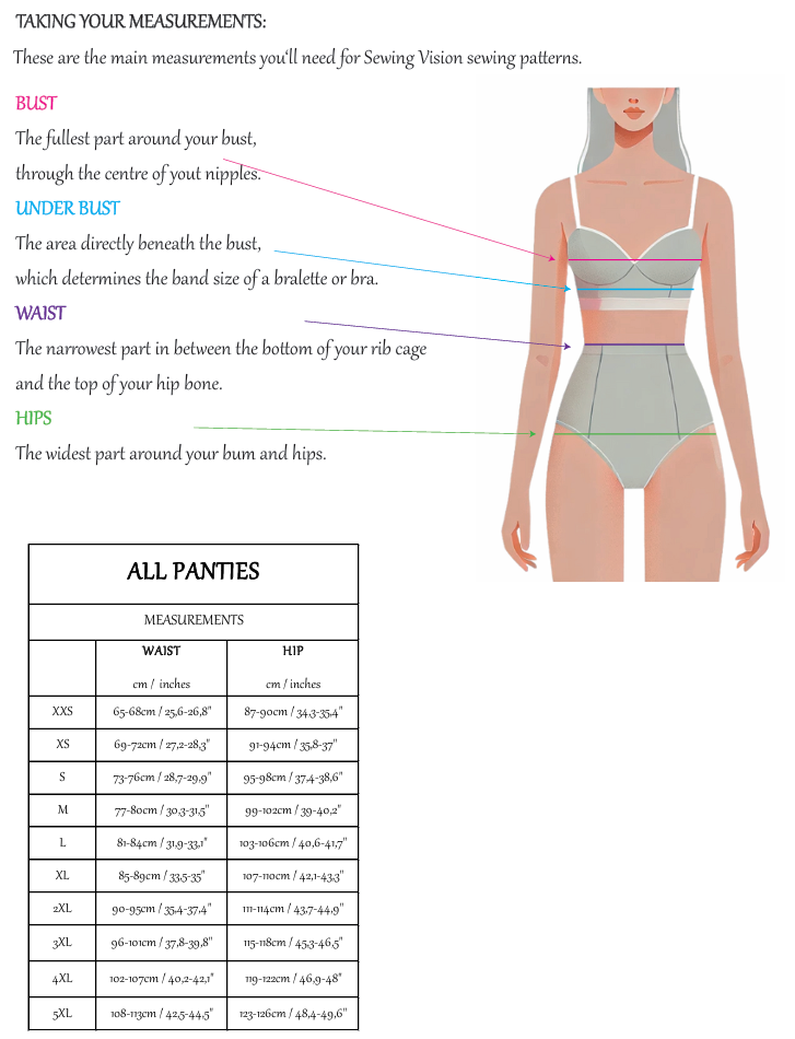 NOA Thong – PDF-Schnittmuster (Standard- und große Größen)