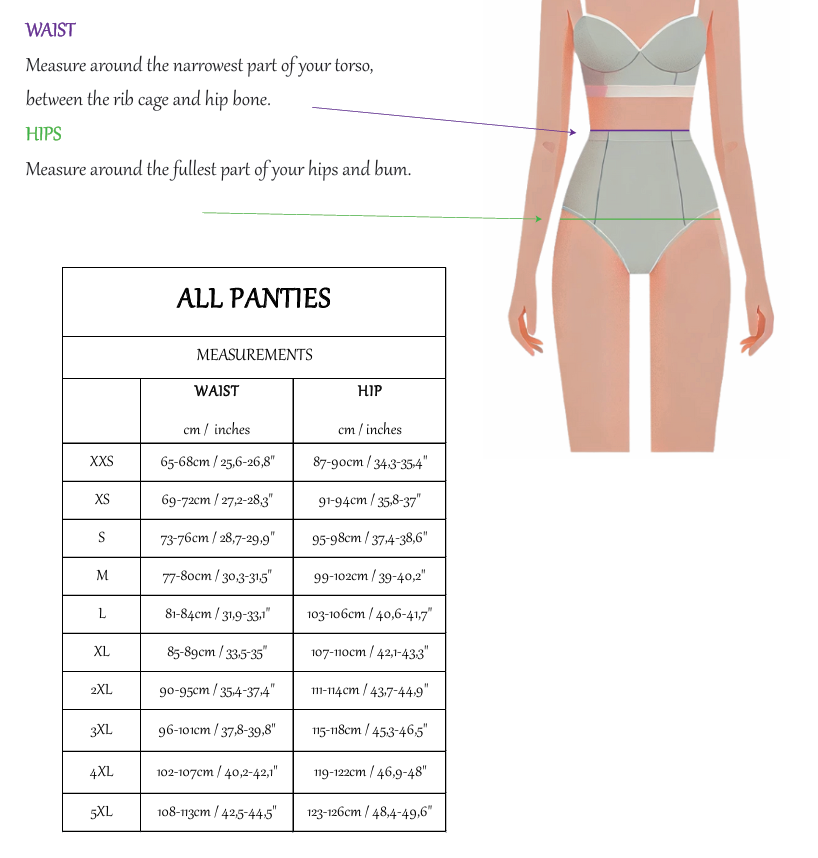 CHARLOTTE  panties - PDF sewing pattern (XXS-5XL) | EN + DE
