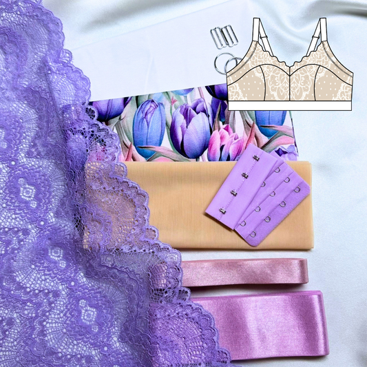 Zoe Bralette – DIY Kit (Tulip Garden)