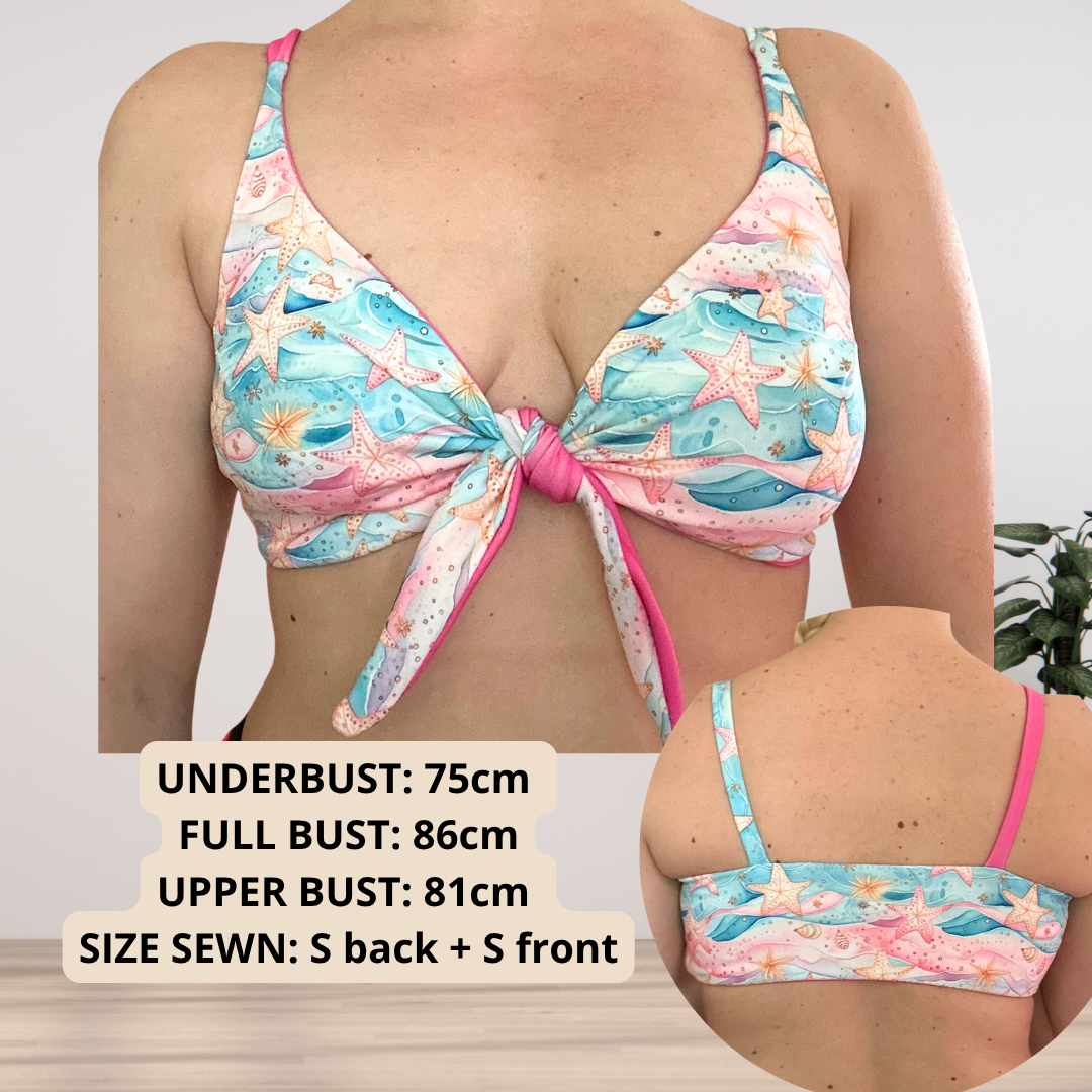 SANDY Bikini Top Full Bust — PDF Sewing Pattern (XS-6XL) | EN + DE