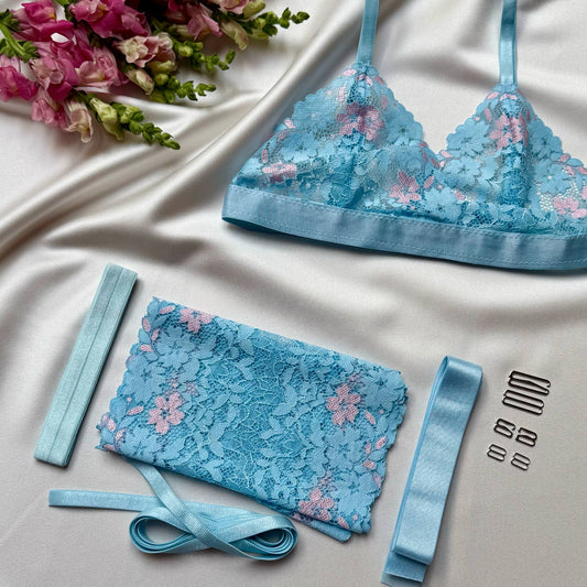 Blush Sky – Amelia Bralette DIY Kit 💙🌸