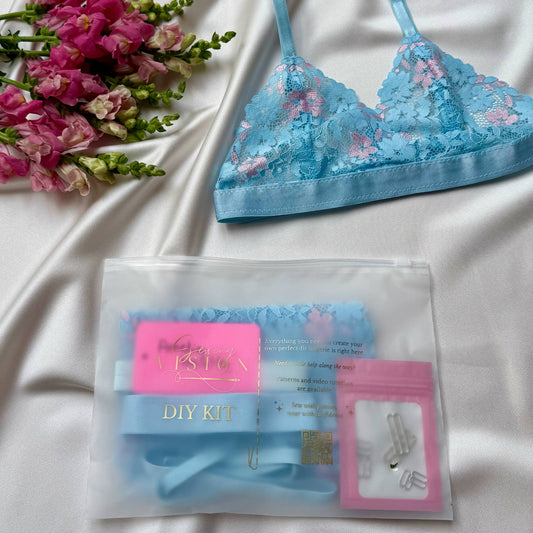 Blush Sky – Amelia Bralette DIY Kit 💙🌸
