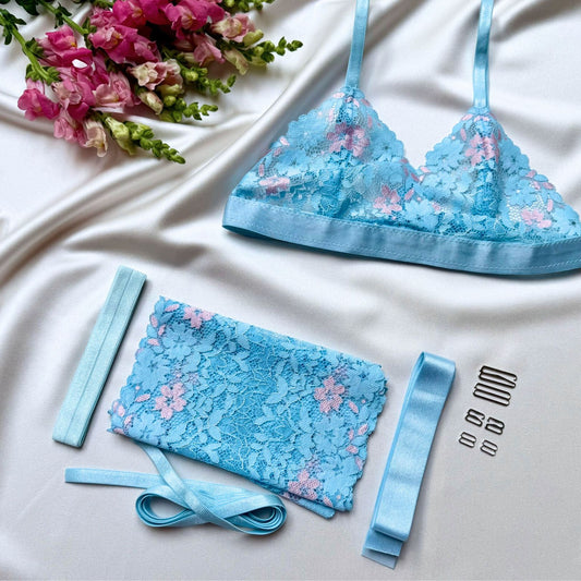 Blush Sky – Amelia Bralette DIY Kit 💙🌸