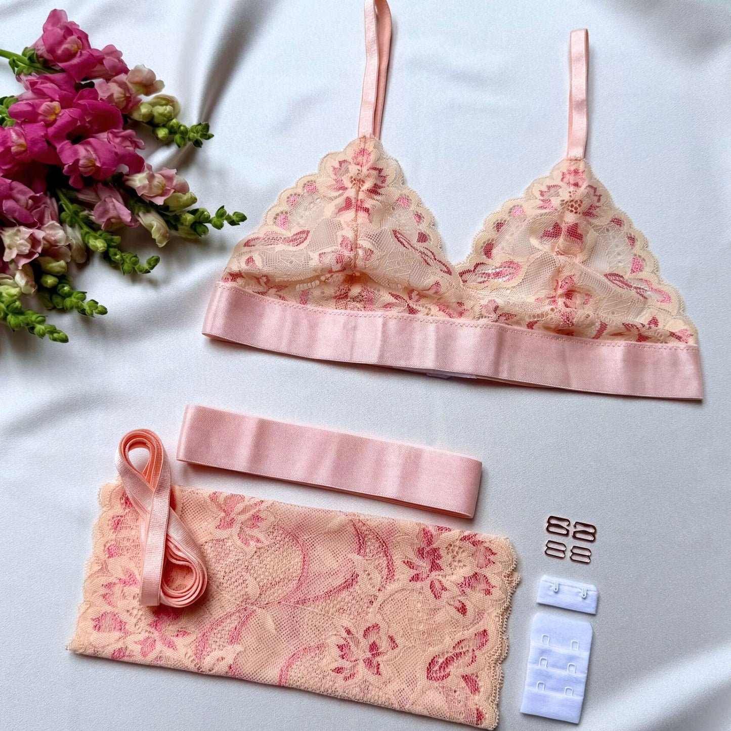 Amelia Bralette – DIY-Set (Peach Bloom)