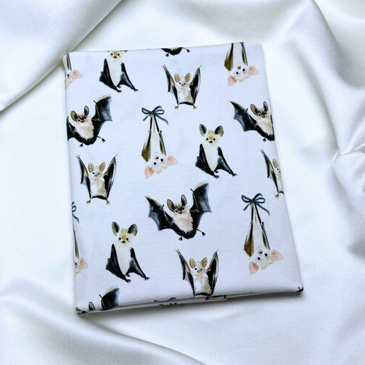 Ribbon Bats – Cotton Jersey Fabric (0.5m cut)