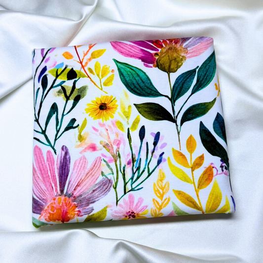 Watercolor Meadow – Cotton Jersey Fabric (0.75m cut)