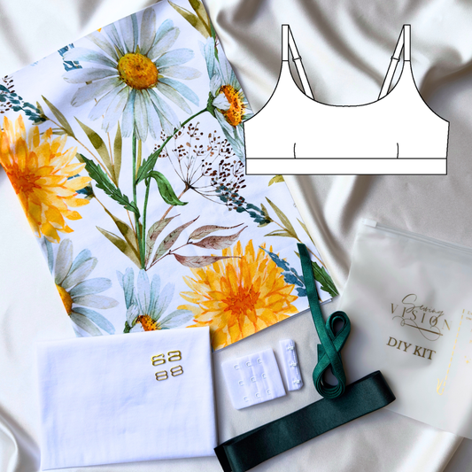 Carmen Bralette – DIY Kit (Sunflower Garden)