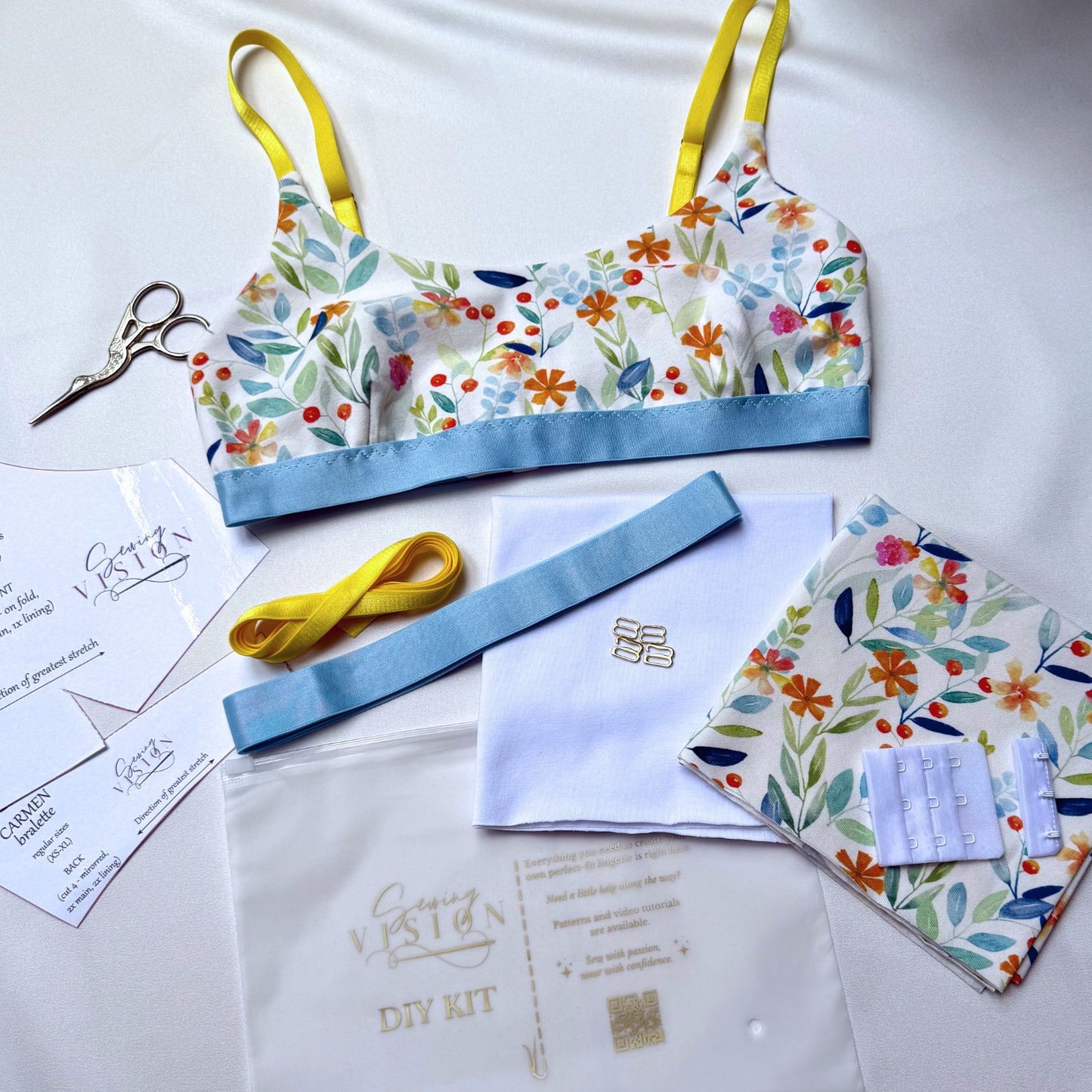 Carmen Bralette – DIY-Kit (Blumengarten)