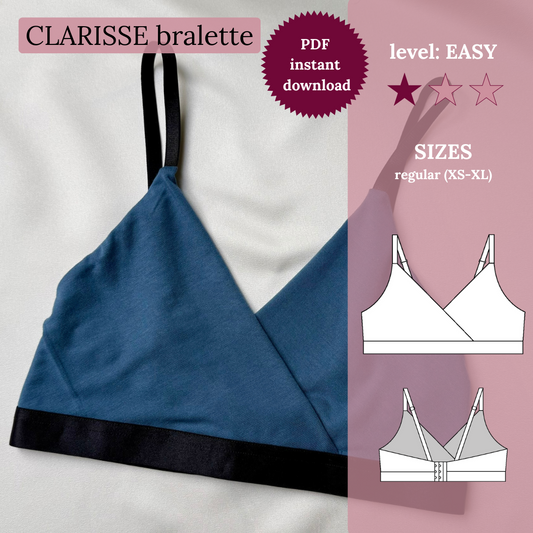 CLARISSE bralette - PDF sewing pattern (XS-XL)