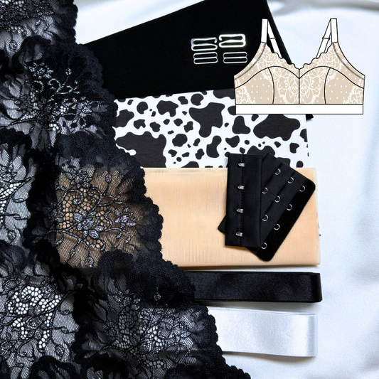 Zoe Bralette – DIY Kit (Cow Girl)