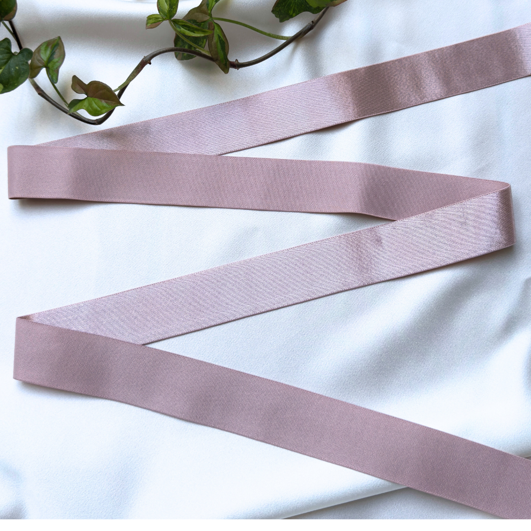 Satin Elastic Band – Dusty Rose | 30mm