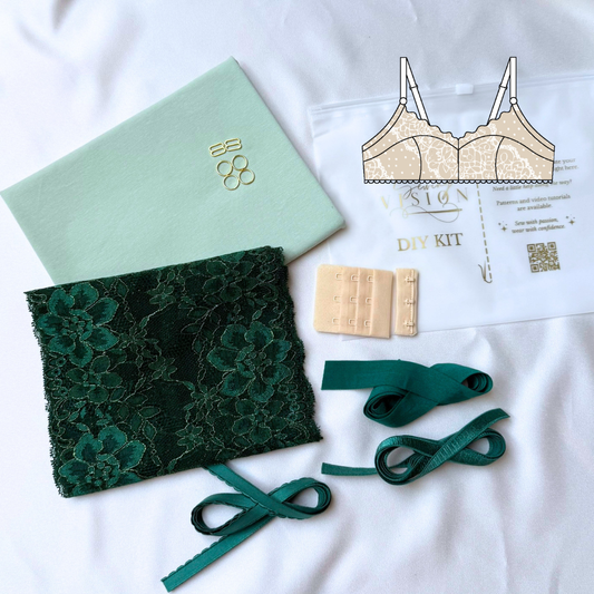 Elisa Bralette – DIY-Kit (Scharlachrote Spitze)