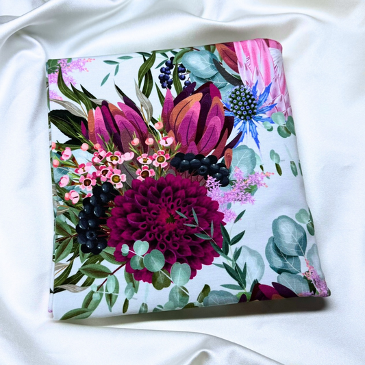 Protea Bouquet – Cotton Jersey Fabric (0.55m cut)