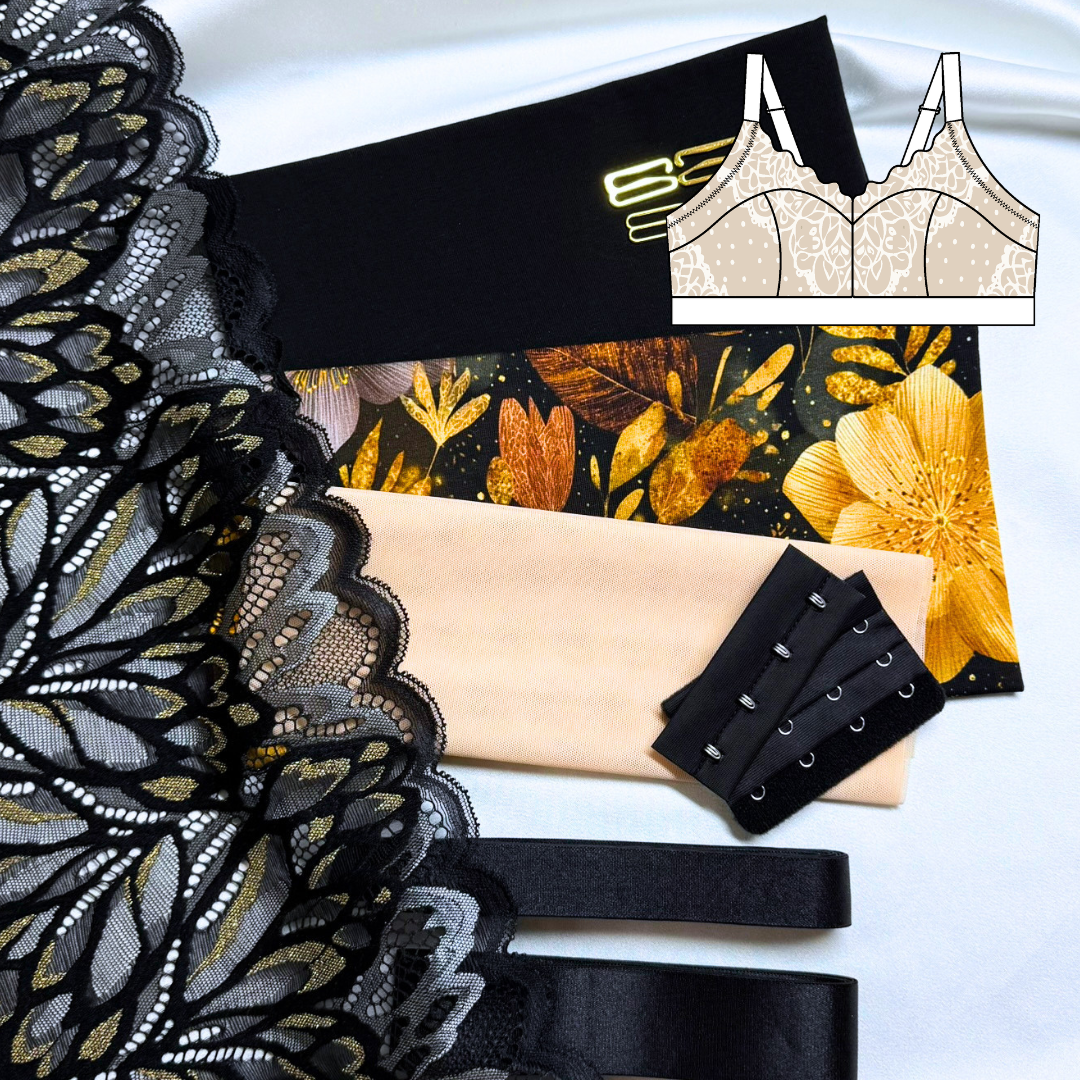 Zoe Bralette – DIY Kit (Golden Midnight)