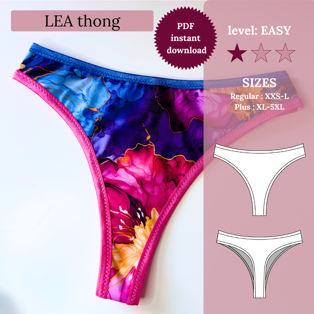 LEA Tanga - Schnittmuster als PDF (XXS-5XL)