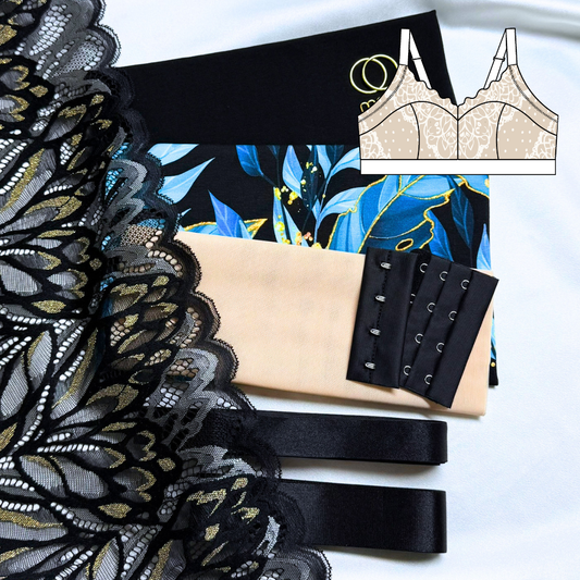 Zoe Bralette – DIY Kit (Golden Leaves)