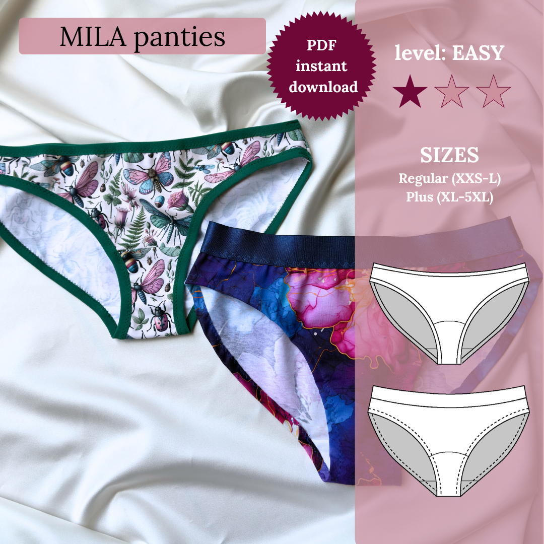 MILA Panties – PDF-Schnittmuster (XXS-5XL)