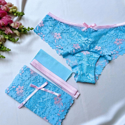 Blush Sky – Nicole Panties DIY Kit 💙🌸