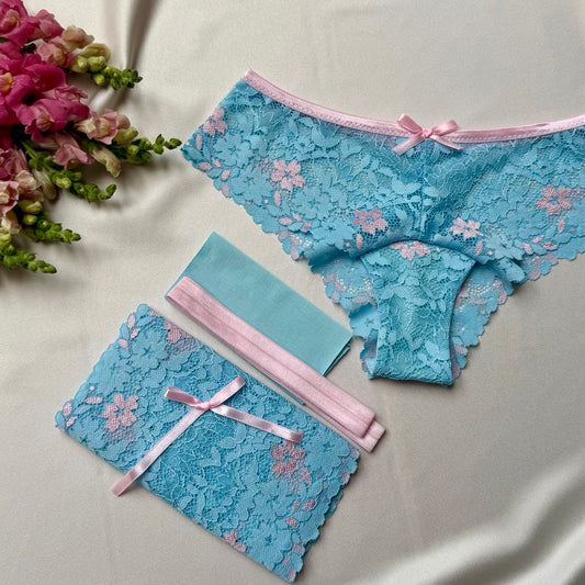 Blush Sky – Nicole Panties DIY Kit 💙🌸