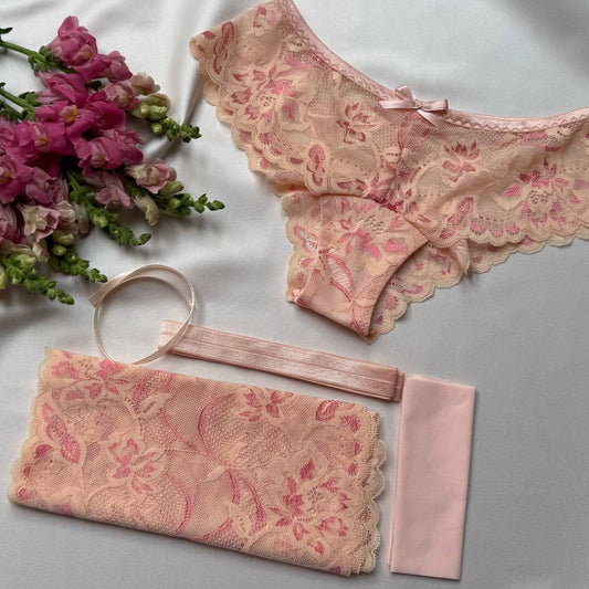 Peach Bloom – Nicole Panties DIY Kit 🍑🌸