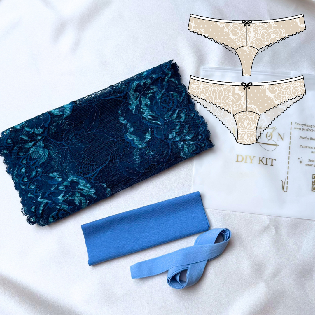 Nicole / Nella Panties – DIY Kit (Peacock Lace)