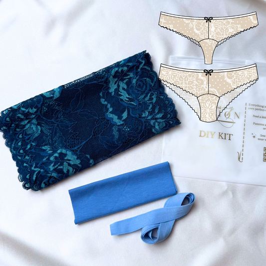 Nicole / Nella Panties – DIY Kit (Peacock Lace)