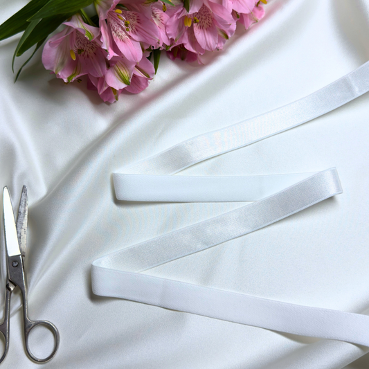 Satin Elastic Band – Off White | 20mm