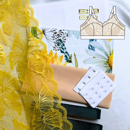 Zoe Bralette – DIY Kit (Sunflower Garden)