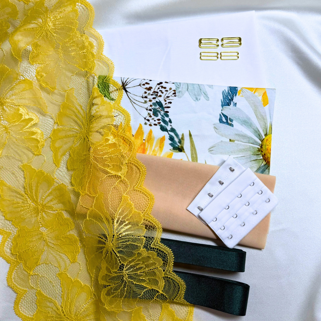 Zoe Bralette – DIY Kit (Sunflower Garden)