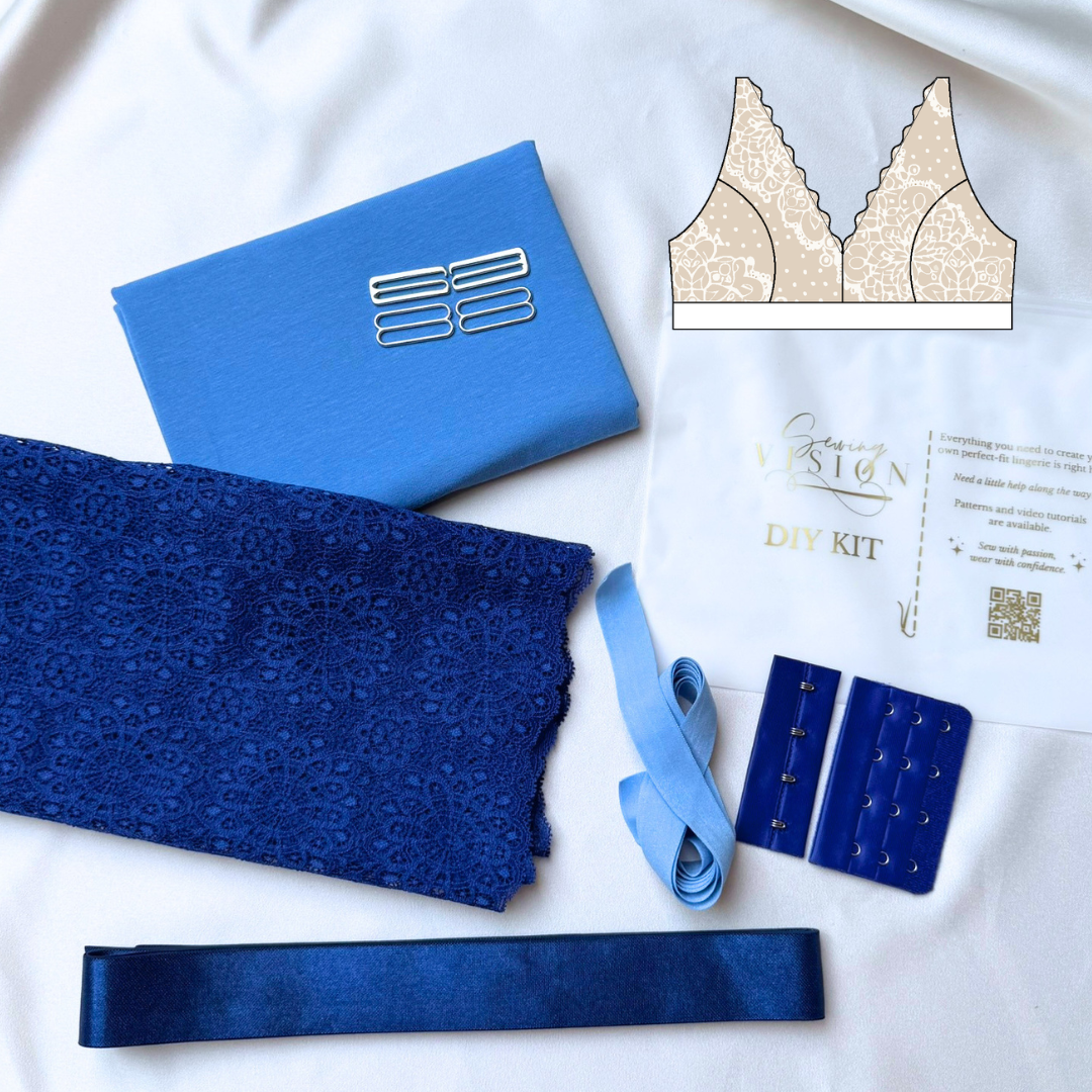 Victoria Bra – DIY-Kit (Navy Geo)